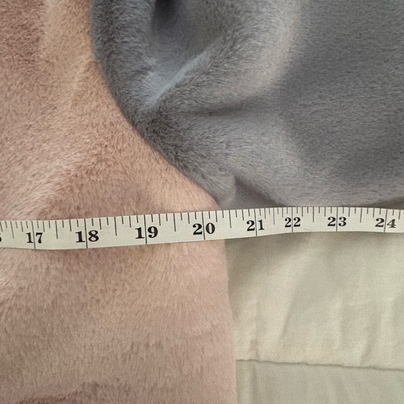 English Factory color block faux fur jacket cardigan medium - Picture 5 of 6